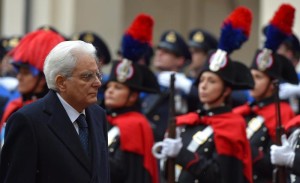 New Italian President Sergio Mattarella arrives at Quirinale palace