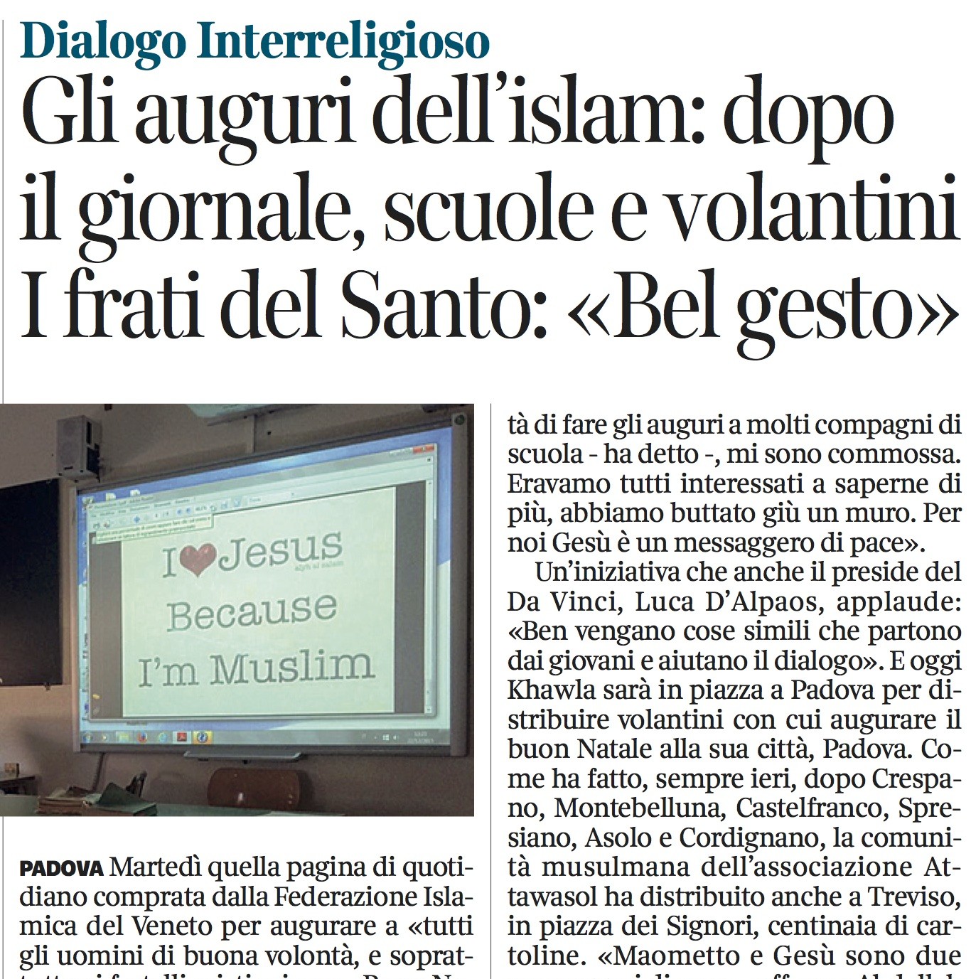 Padova giornale Mawlid